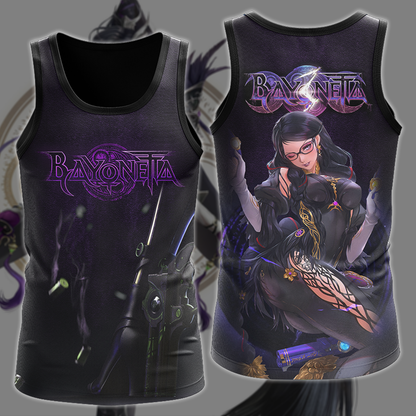 Bayonetta Video Game 3D All Over Print T-shirt Tank Top Zip Hoodie Pullover Hoodie Hawaiian Shirt Beach Shorts Jogger Tank Top