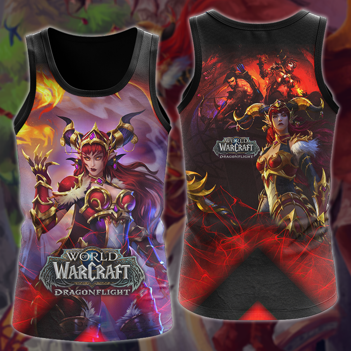 World of Warcraft: Dragonflight Video Game 3D All Over Printed T-shirt Tank Top Zip Hoodie Pullover Hoodie Hawaiian Shirt Beach Shorts Jogger Tank Top