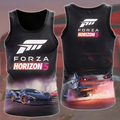 Forza Horizon 5 Video Game All Over Printed T-shirt Tank Top Zip Hoodie Pullover Hoodie Hawaiian Shirt Beach Shorts Joggers