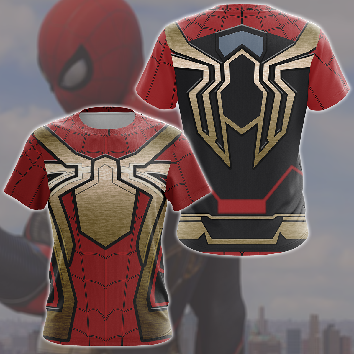 Spider-Man 2 Peter Parker Hybrid Suit (Spider-Man: No Way Home) Cosplay Video Game All Over Printed T-shirt Tank Top Zip Hoodie Pullover Hoodie Hawaiian Shirt Beach Shorts Joggers T-shirt