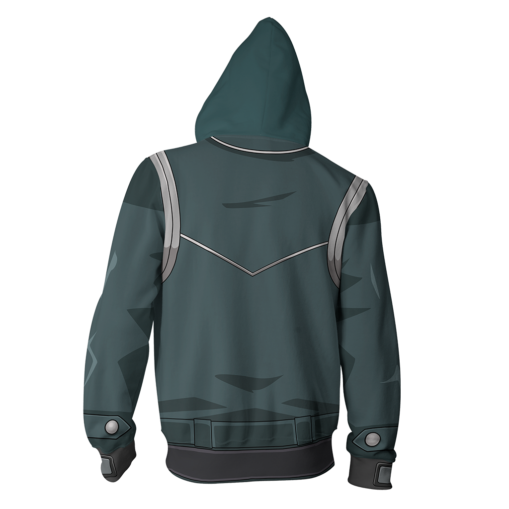 Yu-Gi-Oh! Tetsu Trudge Cosplay Zip Up Hoodie Jacket