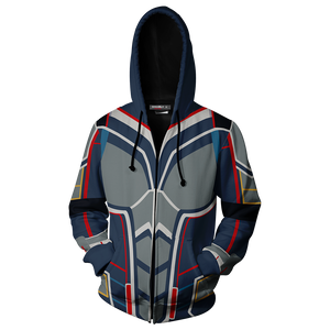 The Wasp (Janet Van Dyne) Cosplay Zip Up Hoodie Jacket   