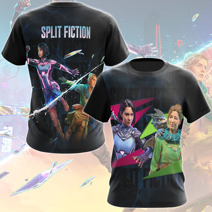 Split Fiction Video Game All Over Printed T-shirt Tank Top Zip Hoodie Pullover Hoodie Hawaiian Shirt Beach Shorts Joggers T-shirt