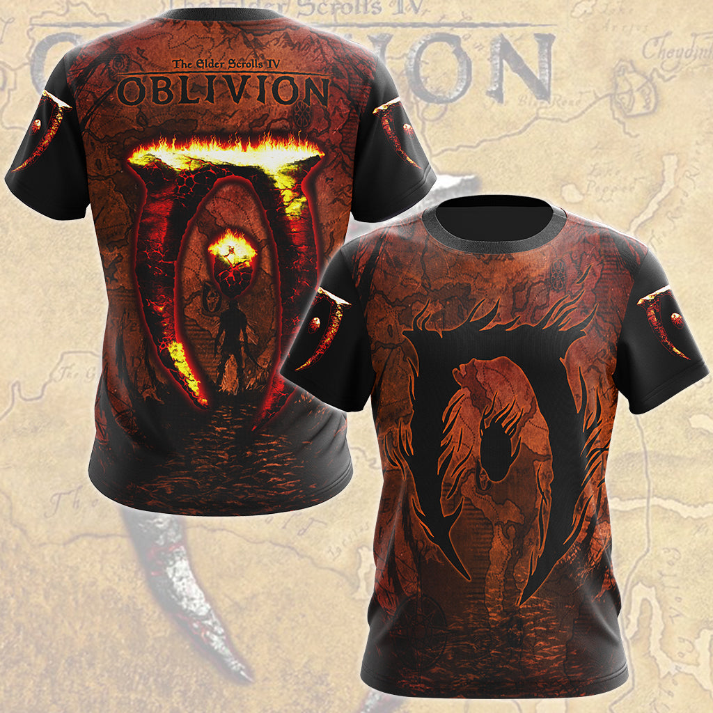The Elder Scrolls IV: Oblivion Video Game All Over Printed T-shirt Tank Top Zip Hoodie Pullover Hoodie Hawaiian Shirt Beach Shorts Joggers T-shirt