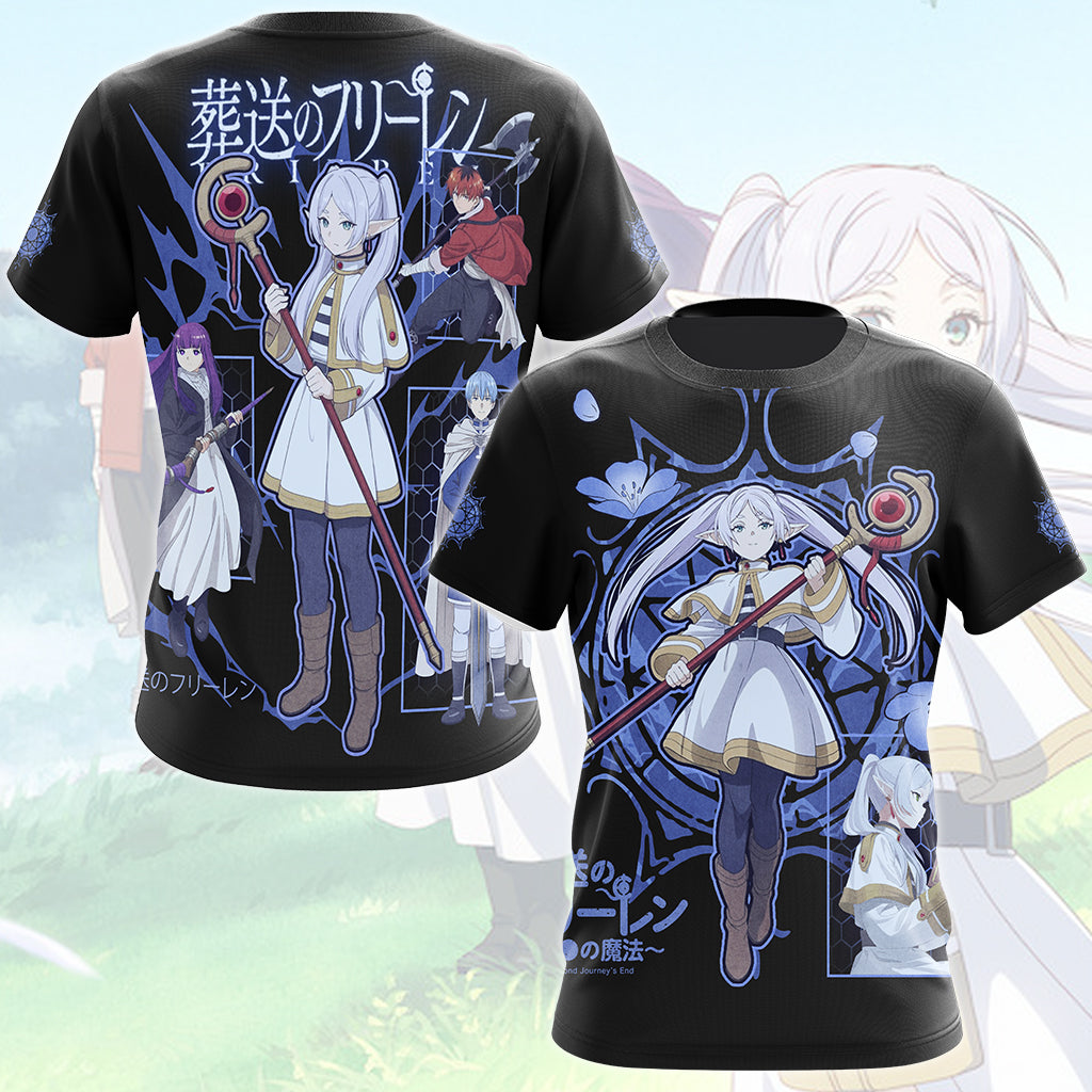Frieren Anime Manga All Over Printed T-shirt Tank Top Zip Hoodie Pullover Hoodie Hawaiian Shirt Beach Shorts Joggers