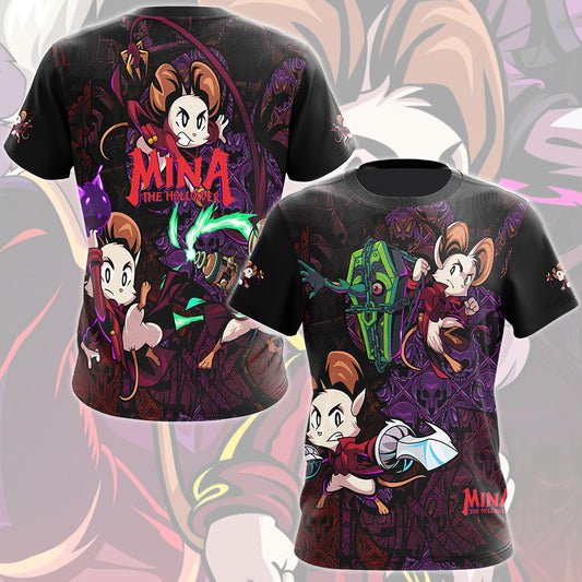 Mina the Hollower Video Game All Over Printed T-shirt Tank Top Zip Hoodie Pullover Hoodie Hawaiian Shirt Beach Shorts Joggers