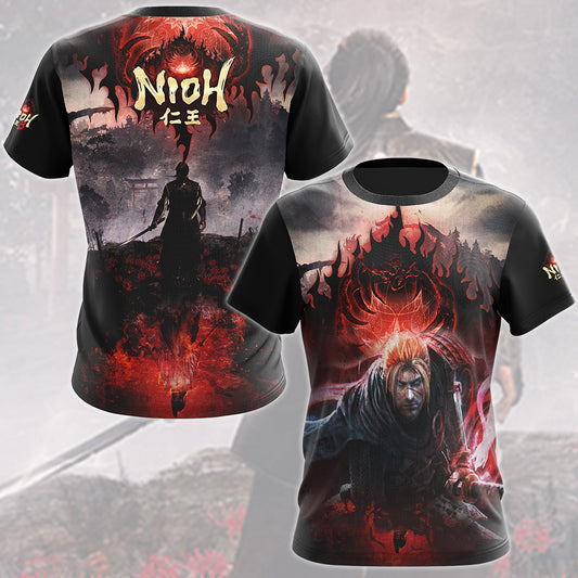 Nioh 3 Video Game All Over Printed T-shirt Tank Top Zip Hoodie Pullover Hoodie Hawaiian Shirt Beach Shorts Joggers
