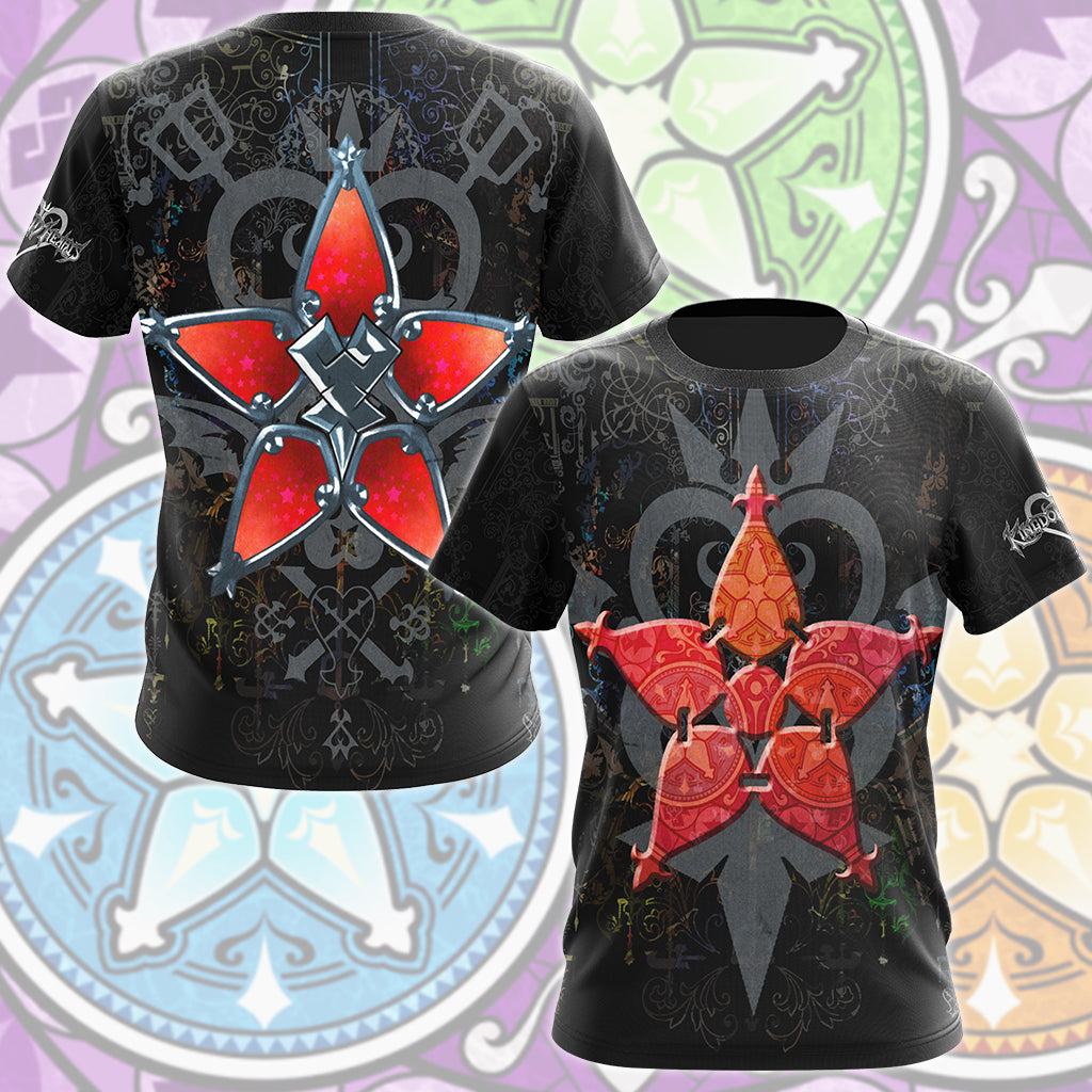 Kingdom Hearts Symbols The Wayfinder Video Game All Over Printed T-shirt Tank Top Zip Hoodie Pullover Hoodie Hawaiian Shirt Beach Shorts Joggers