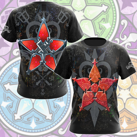 Kingdom Hearts Symbols The Wayfinder Video Game All Over Printed T-shirt Tank Top Zip Hoodie Pullover Hoodie Hawaiian Shirt Beach Shorts Joggers