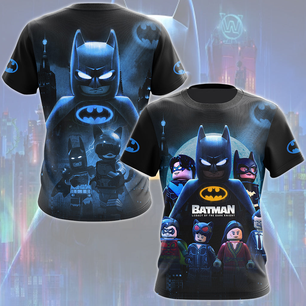 Batman: Legacy of the Dark Knight Video Game All Over Printed T-shirt Tank Top Zip Hoodie Pullover Hoodie Hawaiian Shirt Beach Shorts Joggers