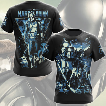 Star Wars Mandalorian 'This is the way' Movie Video Game All Over Printed T-shirt Tank Top Zip Hoodie Pullover Hoodie Hawaiian Shirt Beach Shorts Joggers
