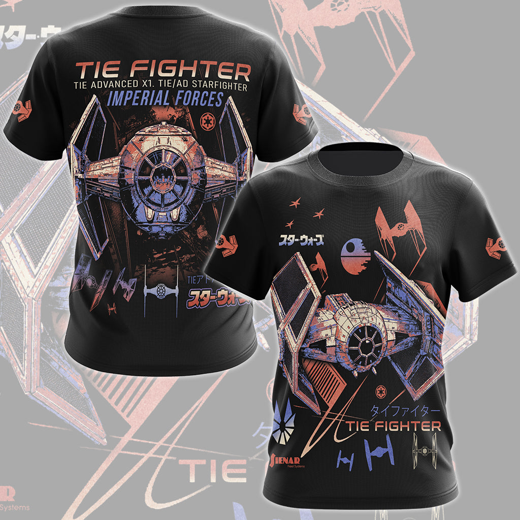 Star Wars Tie Advance Fighter Video Game All Over Printed T-shirt Tank Top Zip Hoodie Pullover Hoodie Hawaiian Shirt Beach Shorts Joggers T-shirt