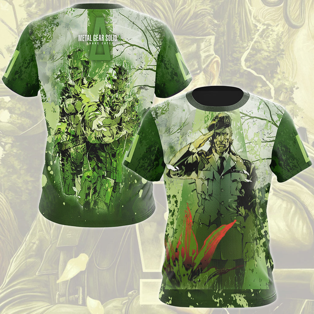 Metal Gear Solid: Snake Eater Video Game All Over Printed T-shirt Tank Top Zip Hoodie Pullover Hoodie Hawaiian Shirt Beach Shorts Joggers T-shirt