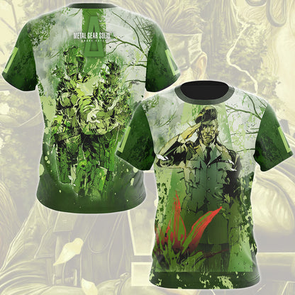 Metal Gear Solid: Snake Eater Video Game All Over Printed T-shirt Tank Top Zip Hoodie Pullover Hoodie Hawaiian Shirt Beach Shorts Joggers T-shirt