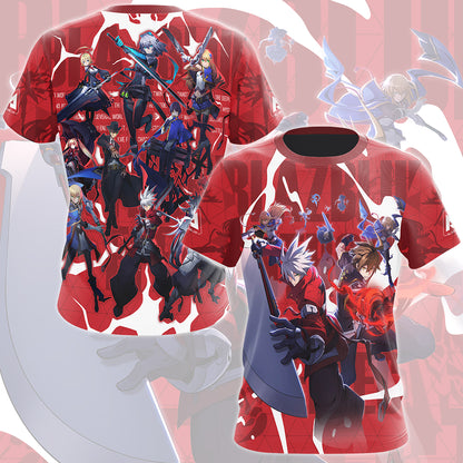 BlazBlue Entropy Effect Video Game All Over Printed T-shirt Tank Top Zip Hoodie Pullover Hoodie Hawaiian Shirt Beach Shorts Joggers
