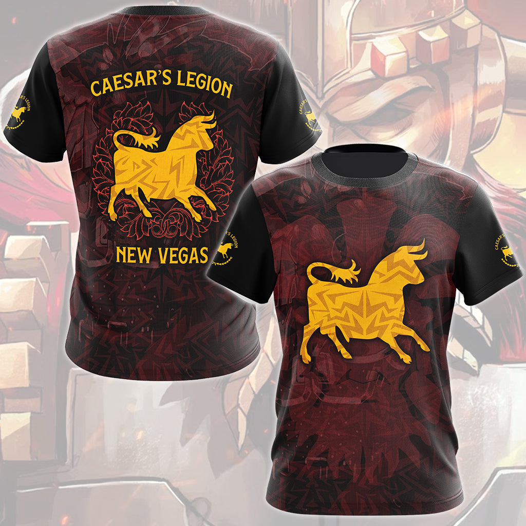 Fallout Caesar's Legion Video Game All Over Printed T-shirt Tank Top Zip Hoodie Pullover Hoodie Hawaiian Shirt Beach Shorts Joggers