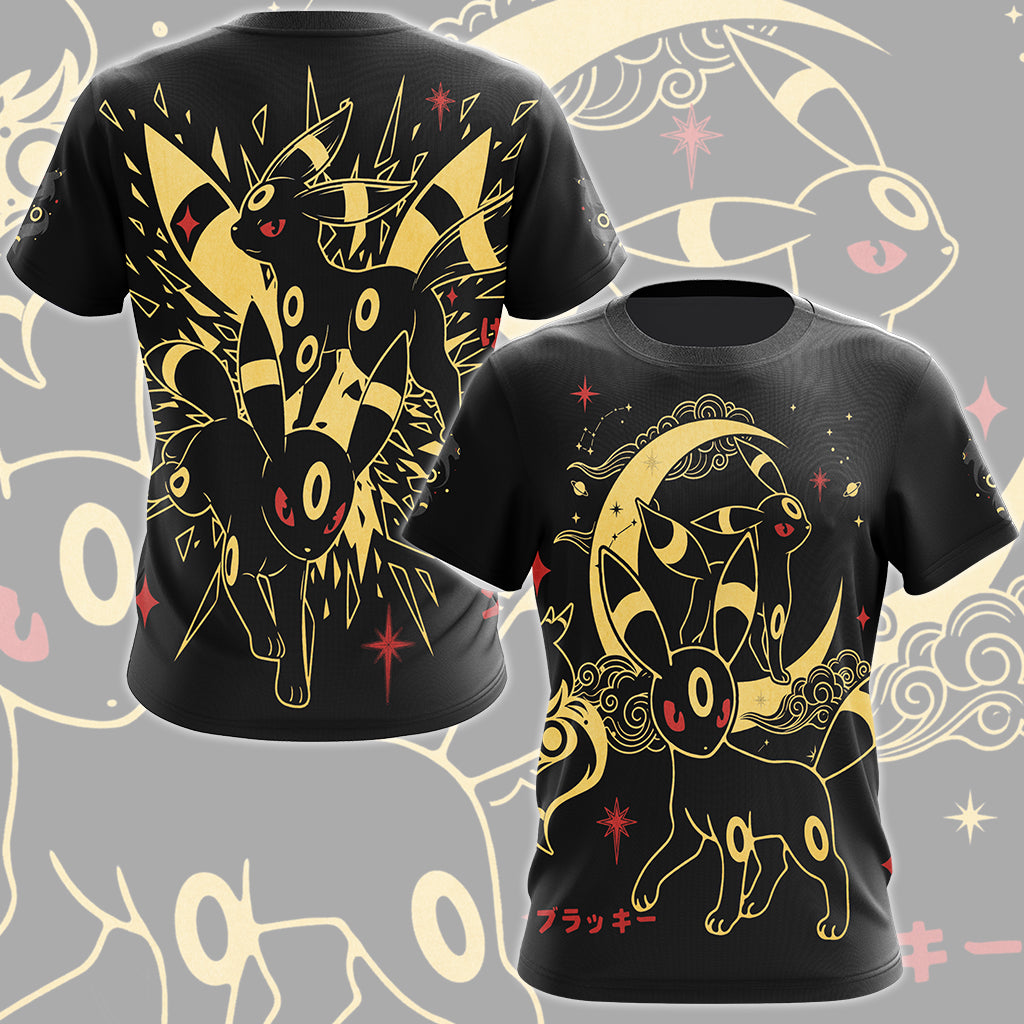 Pokemon Umbreon Video Game All Over Printed T-shirt Tank Top Zip Hoodie Pullover Hoodie Hawaiian Shirt Beach Shorts Joggers T-shirt