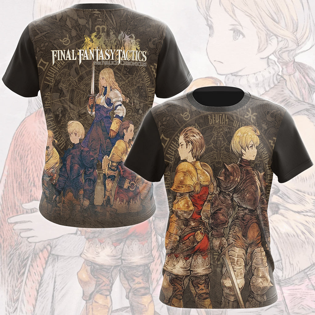 Final Fantasy Tactics: The Ivalice Chronicles Video Game All Over Printed T-shirt Tank Top Zip Hoodie Pullover Hoodie Hawaiian Shirt Beach Shorts Joggers