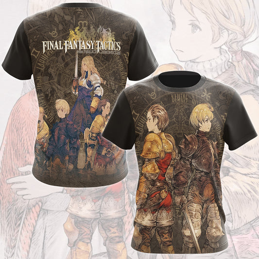 Final Fantasy Tactics: The Ivalice Chronicles Video Game All Over Printed T-shirt Tank Top Zip Hoodie Pullover Hoodie Hawaiian Shirt Beach Shorts Joggers