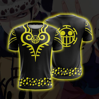 One Piece Trafalgar D. Water Law Cosplay Unisex 3D T-shirt