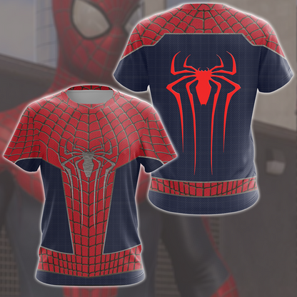 Spider-Man 2 Amazing Suit 2 (Amazing Spider-Man 2 suit) Cosplay Video Game All Over Printed T-shirt Tank Top Zip Hoodie Pullover Hoodie Hawaiian Shirt Beach Shorts Joggers T-shirt