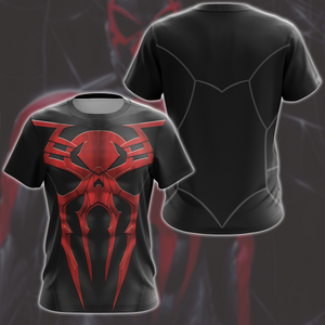 Spider-Man 2099 Black Suit Cosplay Video Game All Over Printed T-shirt Tank Top Zip Hoodie Pullover Hoodie Hawaiian Shirt Beach Shorts Joggers   