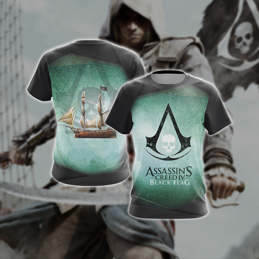 Assassin’s Creed IV Black Flag Video Game Unisex 3D T-shirt T-shirt