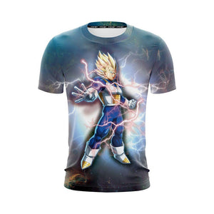 Vegeta Super Saiyan Dragon Ball Unisex 3D T-shirt   