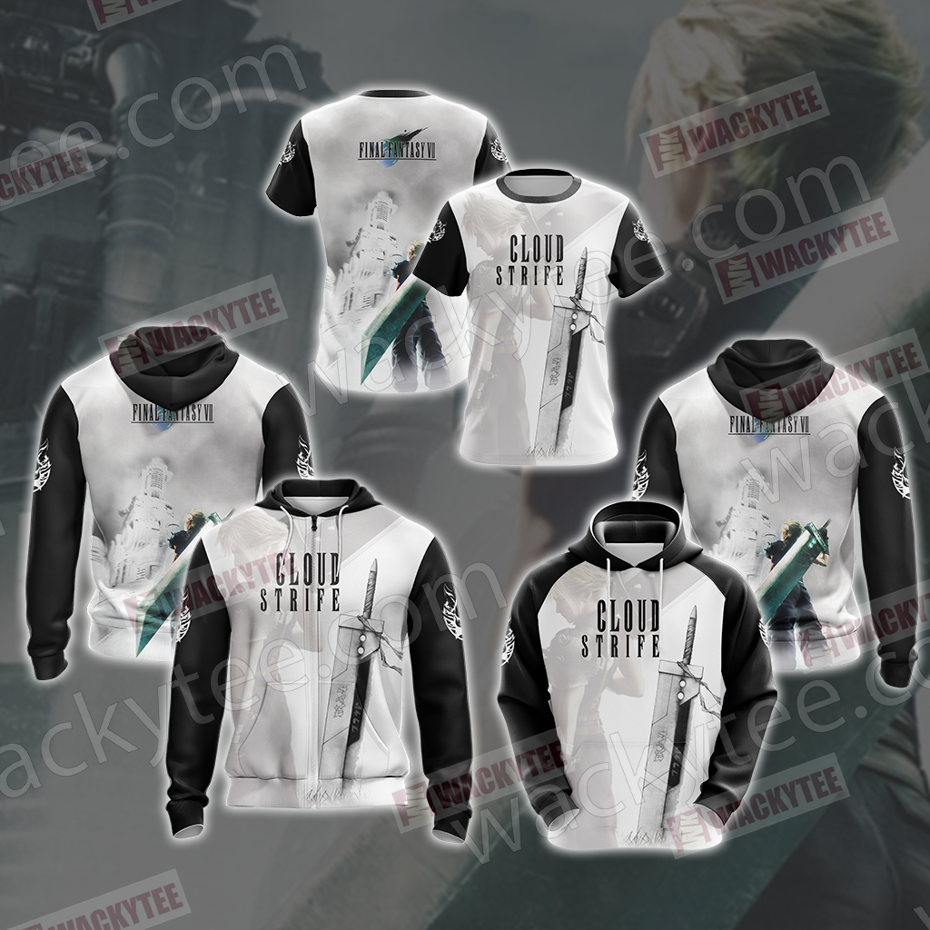 Final Fantasy VII - Cloud Strife Unisex 3D T-shirt
