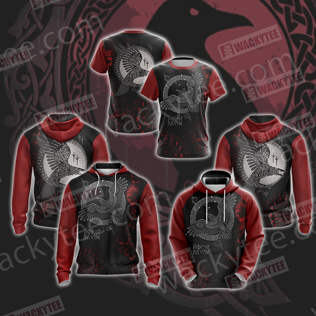Norse Raven Unisex 3D T-shirt