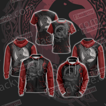 Norse Raven Unisex 3D T-shirt