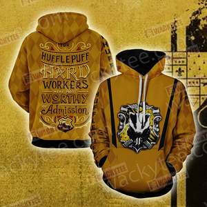 For Hufflepuff Hard Workers Were Most Worthy Of Admission 3D Hoodie