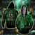 Slytherin House Hogwarts Harry Potter New Zip Up Hoodie S  