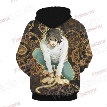 Death Note L Unisex 3D T-shirt