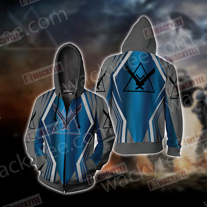 Halo - Noble Unisex 3D T-shirt Zip Hoodie