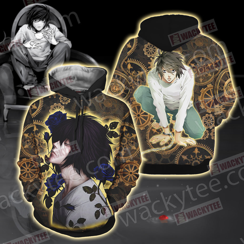 Death Note L Unisex 3D T-shirt Hoodie