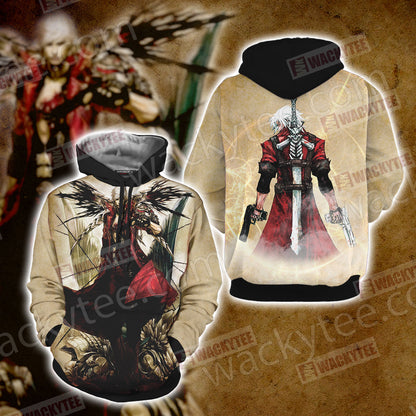 Devil Cry Man Dante Video Game Unisex 3D T-shirt Hoodie