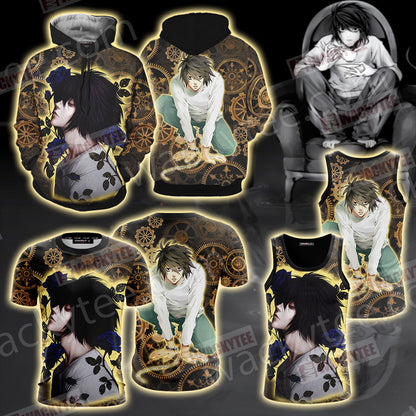 Death Note L Unisex 3D T-shirt