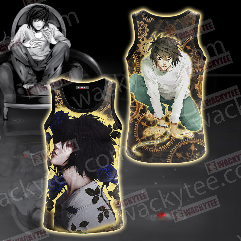 Death Note L Unisex 3D T-shirt Tank Top