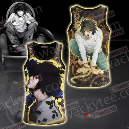 Death Note L Unisex 3D T-shirt Tank Top