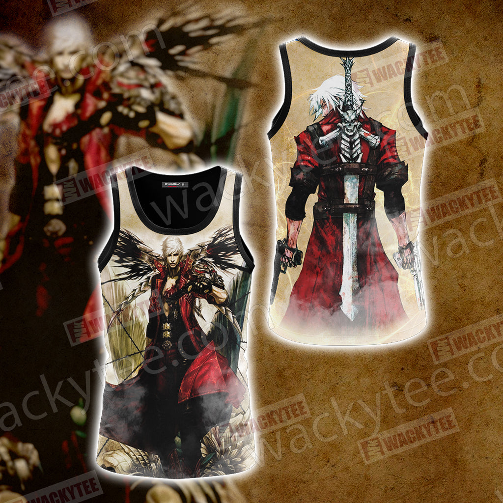 Devil Cry Man Dante Video Game Unisex 3D T-shirt Tank Top