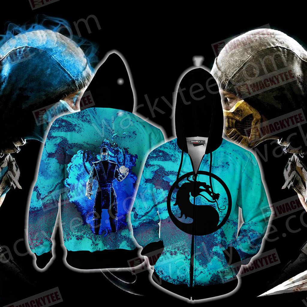 Mortal Kombat Subzero New Version Unisex 3D T-shirt Zip Hoodie