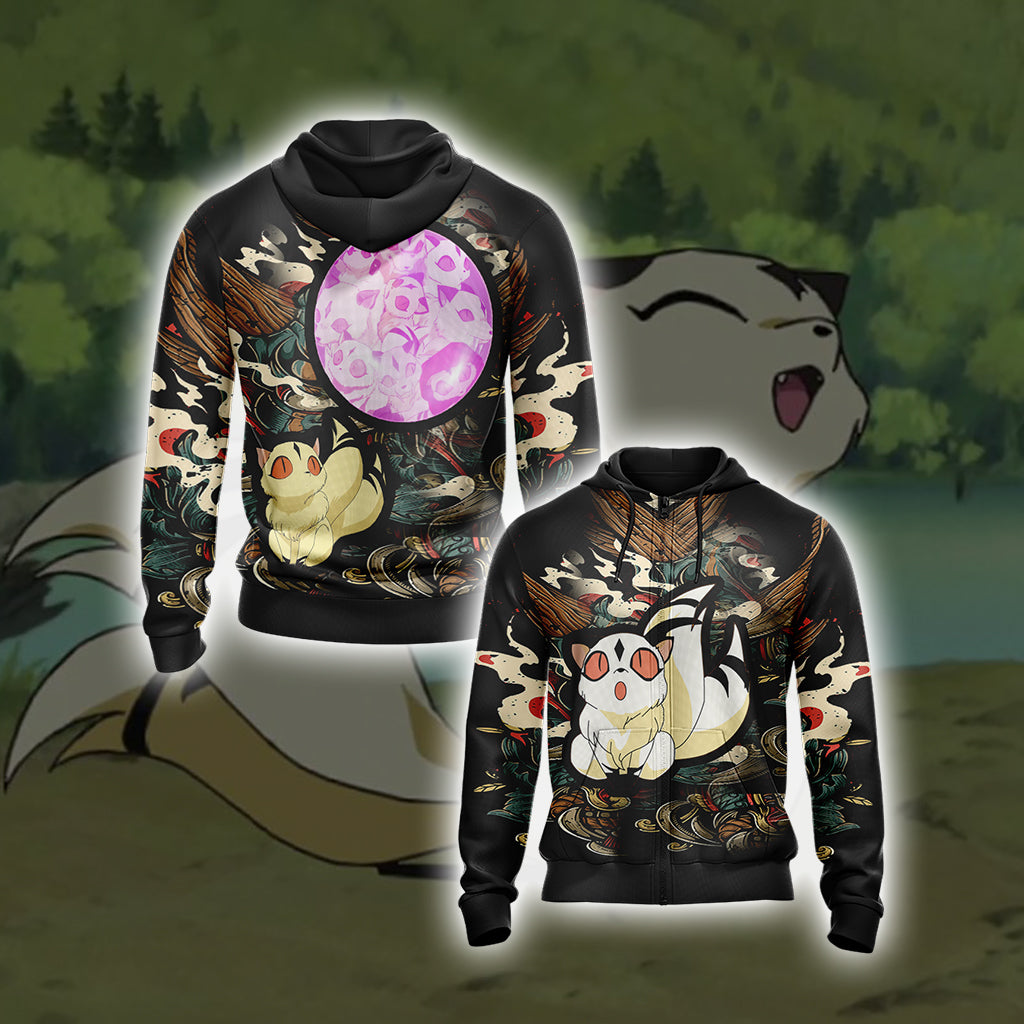 Inuyasha - Kirara Unisex 3D T-shirt Zip Hoodie