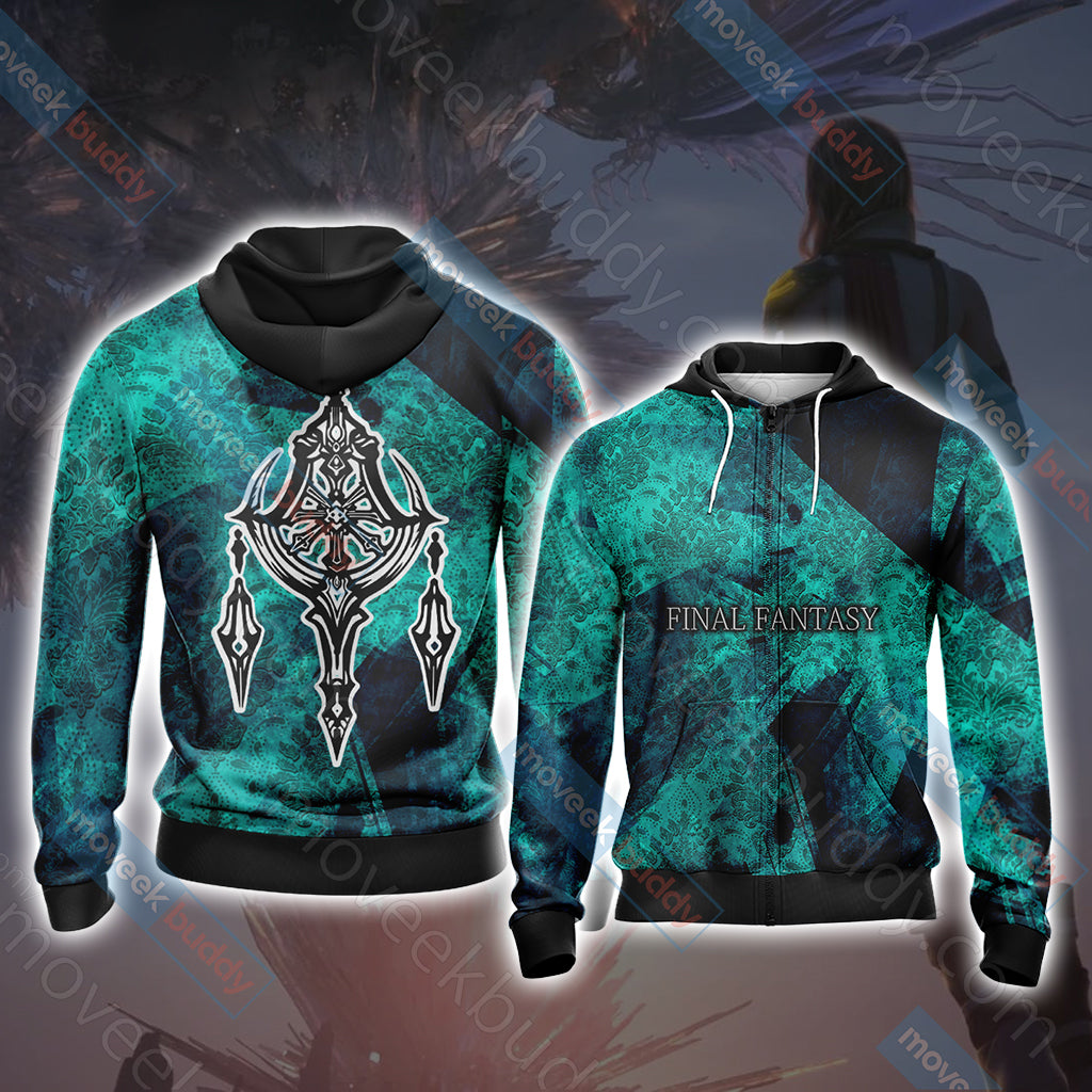 Final Fantasy XII - Esper Symbol Unisex 3D T-shirt Zip Hoodie