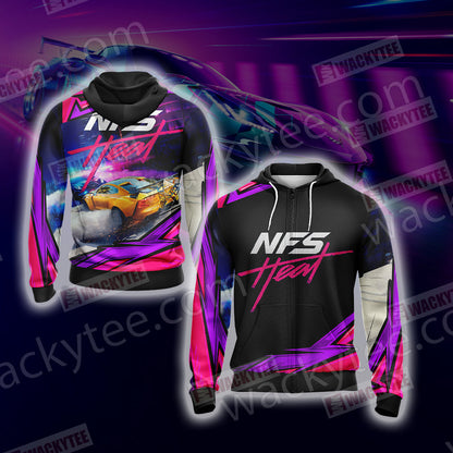 Need For Speed Heat Unisex 3D T-shirt Zip Hoodie
