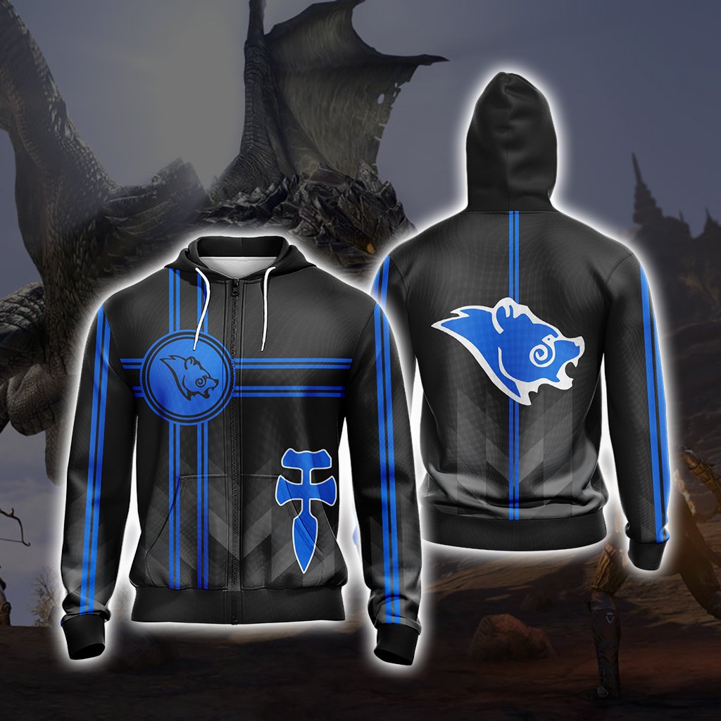 The Elder Scrolls - Stormcloak Unisex 3D T-shirt Zip Hoodie