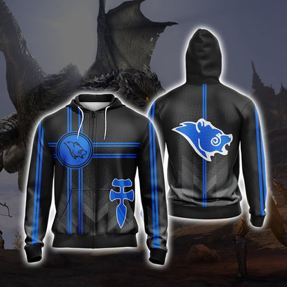 The Elder Scrolls - Stormcloak Unisex 3D T-shirt Zip Hoodie