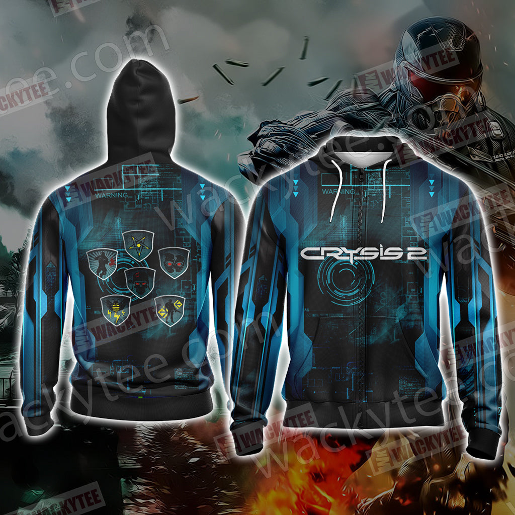 Crysis 2 Video Game Unisex 3D T-shirt Zip Hoodie
