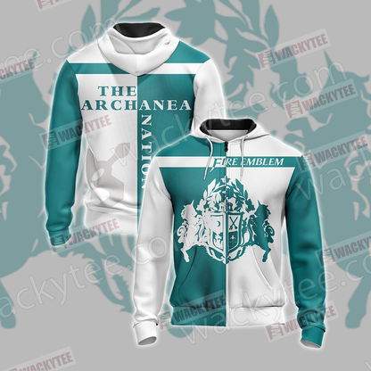Fire Emblem - The symbol of the Archanea nation Unisex 3D T-shirt Zip Hoodie