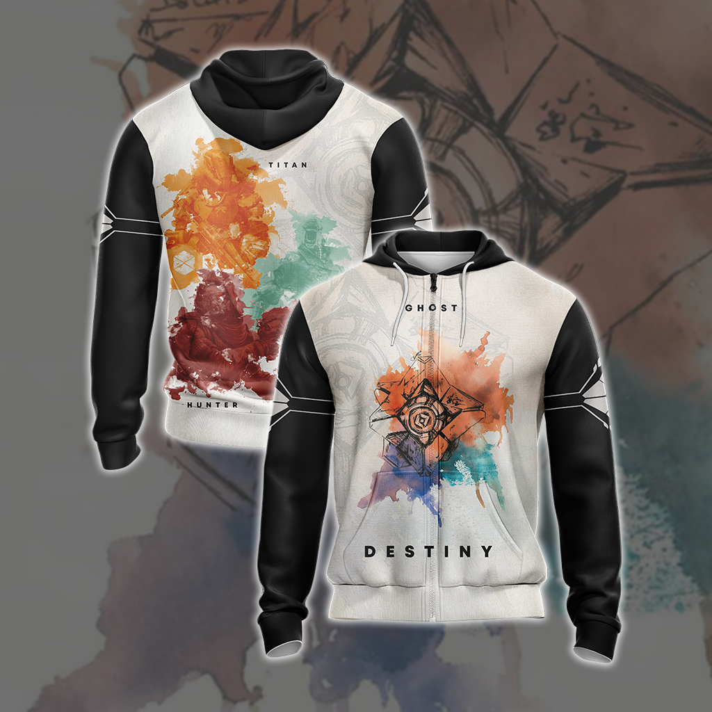 Destiny - Ghost New Look Unisex 3D T-shirt Zip Hoodie